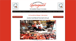 Desktop Screenshot of metzgerei-springwald.de